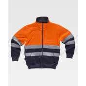 Felpa da Lavoro Mezza Zip Alta Visibilità C9037 - Workteam