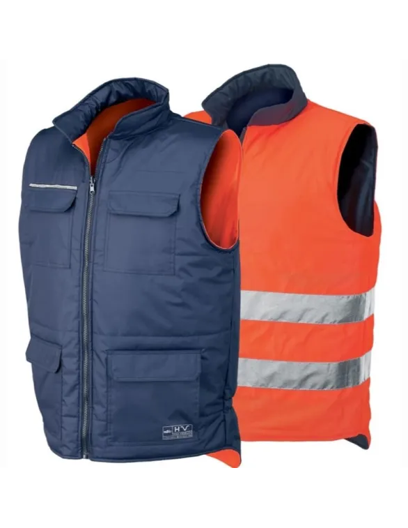 Gilet Reversibile Alta Visibilità Würth Modyf - Fluorescente Arancione Taglia XXL - Foto 5