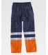 Pantalone da Lavoro Bicolore C/Bande Alta Visibilità C4014 - Workteam