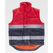 Gilet da Lavoro Imbottito Bicolore Alta Visibilità S4037 - Workteam