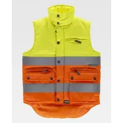Gilet da Lavoro Imbottito Bicolore Alta Visibilità S4036 - Workteam