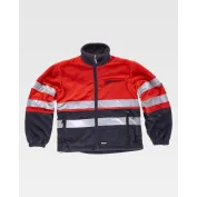 Pile da Lavoro Bicolore con Cerniera Alta Visibilità C4027 - Workteam