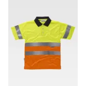 Polo da Lavoro Combinata Manica Corta Alta Visibilità C3866 - Workteam