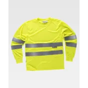T-shirt da Lavoro M/L con Bande Alta Visibilità C3933 - Workteam