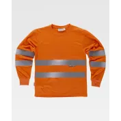 T-shirt da Lavoro M/L con Bande Alta Visibilità C3933 - Workteam