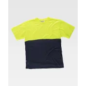 T-shirt da Lavoro Manica Corta Alta Visibilità Bicolore C6020 - Workteam