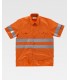 Camicia da Lavoro Manica Corta con Bande Rinfrangenti C3810 - Workteam