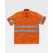 Camicia da Lavoro Manica Corta con Bande Rinfrangenti C3810 - Workteam