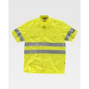 Camicia da Lavoro Manica Corta con Bande Rinfrangenti C3810 - Workteam