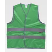 Gilet da Lavoro Chiusura con Velcro Alta Visibilità HVTT03 - Workteam