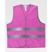 Gilet da Lavoro Chiusura con Velcro Alta Visibilità HVTT03 - Workteam