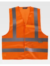 Gilet da Lavoro con Cerniera e Bande Alta Visibilità C3613 - Workteam