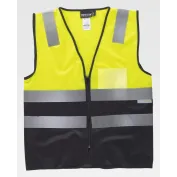 Gilet da Lavoro con Cerniera e Bande Alta Visibilità C3615 - Workteam