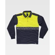 Polo da Lavoro Manica Lunga Alta Visibilità C3856 - Workteam