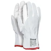 12 Paia - Guanti da lavoro in Pelle Fiore Bovino Dorso Crosta - Issa Line