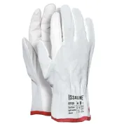 12 Paia - Guanti da lavoro in Pelle Fiore/Crosta - Issa Line