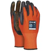 12 Paia - Guanti da lavoro Orange Dots in Nitrile - Issa Line