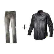 Completo da lavoro Diadora Pantaloni da lavoro in Jeans Stone &  Camicia in Denim Diadora