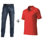 Completo da lavoro Siggi Biker & Polo da Lavoro MM Summer Siggi 100% Cotone