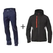 Completo da lavoro Siggi Boston & Giacca da lavoro Softshell Stretch Finder Siggi