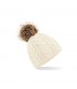 Cappello Fur Pom Pom Cable Beanie Beechfield - B410