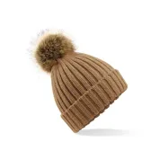 Cappello Fur Pom Pom Chunky Beanie Beechfield - B412