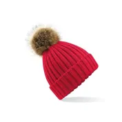 Cappello Fur Pom Pom Chunky Beanie Beechfield - B412