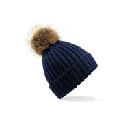 Cappello Fur Pom Pom Chunky Beanie Beechfield - B412