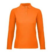 Polo Da Lavoro ID.001 LSL da Donna Manica Lunga B&C Collection - BCPWI13