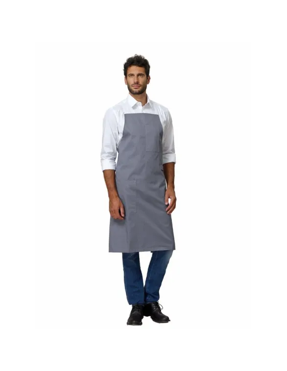 ISACCO Grembiule Pettorina Ring Unisex In Cerato 70x90 CM (Bianco