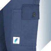 Pantalone da lavoro Economico Blu Multitasche Cotone 100% Massaua