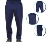 Pantalone da lavoro Economico Blu Multitasche Cotone 100% Massaua