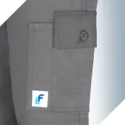 Pantalone da lavoro Economico Grigio Multitasche Cotone 100% Massaua