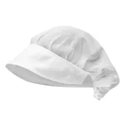 2 Pezzi - Cappello da Lavoro Cuoco 100% Cotone con rete Giblor's Lady 302 2 Pezzi - Cappello da Lavoro Cuoco 100% Cotone con rete Giblor's Lady 302