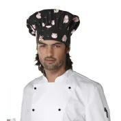 Cappello da Lavoro Cuoco 100% Cotone Giblor's Toque 10M416 Cappello da Lavoro Cuoco 100% Cotone Giblor's Toque 10M416