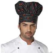 Cappello da Lavoro Cuoco 100% Cotone Giblor's Toque 10M416 Cappello da Lavoro Cuoco 100% Cotone Giblor's Toque 10M416