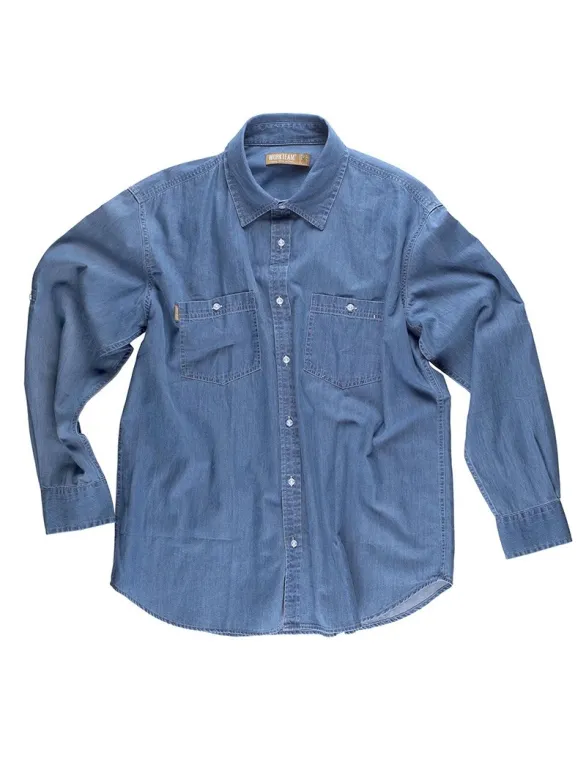 Camicia da lavoro in jeans a manica lunga - Workteam