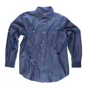 Camicia da lavoro in jeans a manica lunga - Workteam Camicia da lavoro in jeans a manica lunga - Workteam