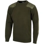 Maglione girocollo in punto grosso con rinforzi - Workteam