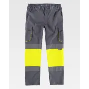 Pantalone da Lavoro Bicolore Alta Visibilità C3218 - Workteam