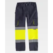 Pantalone da Lavoro Bicolore Alta Visibilità C3218 - Workteam
