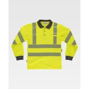 Polo da Lavoro Manica Lunga Alta Visibilità C3883 - Workteam
