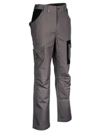 Fuori tutto - Pantaloni da Lavoro Multitasche Cofra Dublin 100% Cotone Canvas V052-0-01 Taglia 54 Colore Antracite Nero