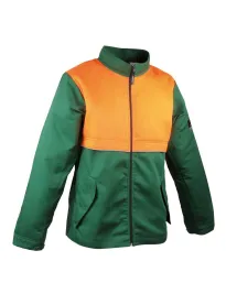 Fuori tutto - Giacca da Lavoro Antitaglio Cofra Saw Brake V490-0-08 Taglia 4XL colore verde arancio