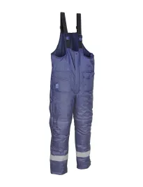 Fuori tutto - Pettorina Antifreddo Salopette da Lavoro Multitasche Cofra Dessel V161-0-02 Taglia XL colore navy