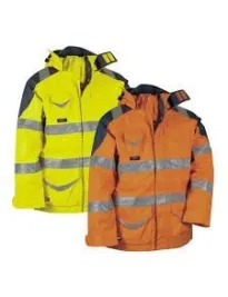 Fuori tutto - Parka da Lavoro Alta Visibilità Cofra Protection V024-0-00 taglia 46 colore arancione