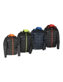 Fuori tutto - Piumino giacca da Lavoro Softshell Cofra Poligus V377-0-02 taglia M colore Nero Lime