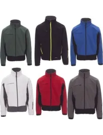 Fuori tutto - Giacca Softshell Multitasche Ergonomica Bicolore Storm - Payper AY 7237  taglia 4xl colore blu navy blu royal