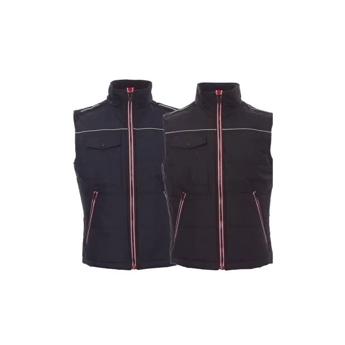 Fuori tutto - Gilet da lavoro Multitasche con Zip a Contrasto Shuttle 2.0 - Payper  taglia 3XL colore nero