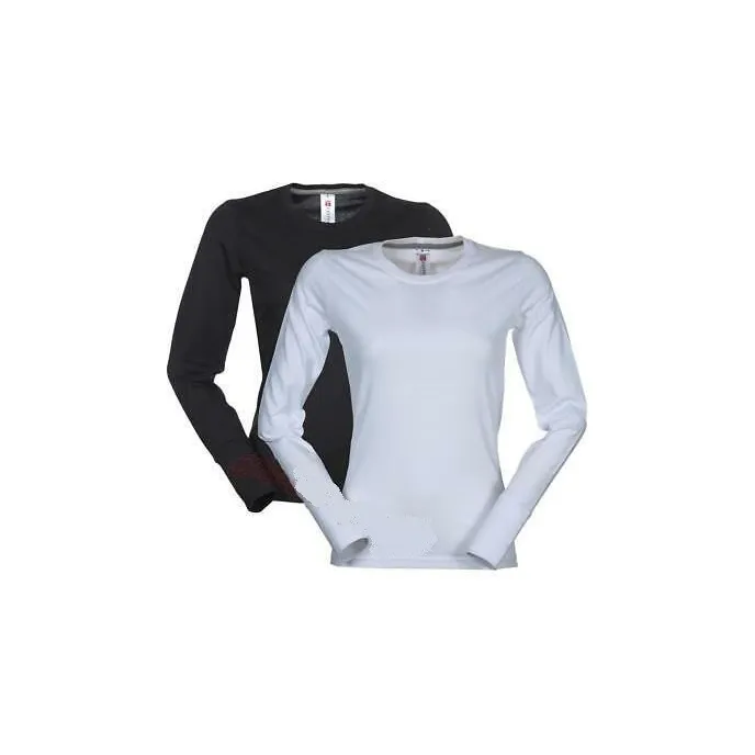Fuori tutto - T-shirt Girocollo a Manica Lunga in Cotone Pineta Donna - Payper AY 7501  taglia L colore Bianco